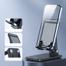Заредете изображение във визуализатора на галерията – Joyroom foldable stand phone holder tablet black (JR-ZS303) - TopMag
