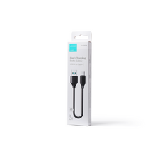 Заредете изображение във визуализатора на галерията – Joyroom USB charging / data cable - USB Type C 3A 0.25 m black (S-UC027A9) - TopMag
