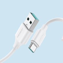 Заредете изображение във визуализатора на галерията – Joyroom charging / data cable USB - USB Type C 3A 0.25m white (S-UC027A9) - TopMag
