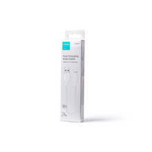 Заредете изображение във визуализатора на галерията – Joyroom USB Charging / Data Cable - Lightning 2.4A 0.25m white (S-UL012A9) - TopMag
