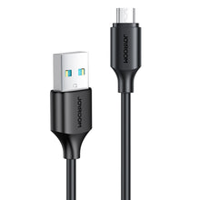 Заредете изображение във визуализатора на галерията – Joyroom cable USB-A - Micro USB 480Mb / s 2.4A 0.25m black (S-UM018A9) - TopMag
