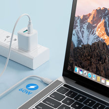 Заредете изображение във визуализатора на галерията – Joyroom cable USB-C - USB-C 480Mb / s 60W 1m black (S-CC060A9) - TopMag
