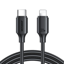 Заредете изображение във визуализатора на галерията – Joyroom cable USB-C - Lightning 480Mb / s 20W 1m black (S-CL020A9) - TopMag
