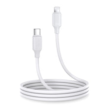 Заредете изображение във визуализатора на галерията – Joyroom USB-C cable - Lightning 480Mb / s 20W 1m white (S-CL020A9) - TopMag
