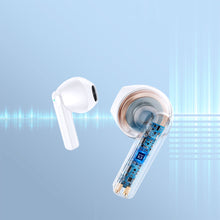 Заредете изображение във визуализатора на галерията – Joyroom TWS earphones wireless ENC waterproof IPX4 Bluetooth 5.3 white (JR-TL11) - TopMag
