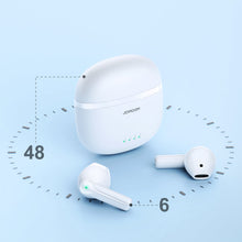 Заредете изображение във визуализатора на галерията – Joyroom TWS earphones wireless ENC waterproof IPX4 Bluetooth 5.3 white (JR-TL11) - TopMag
