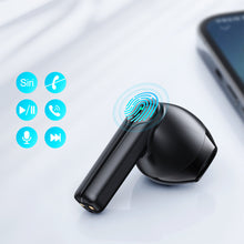 Заредете изображение във визуализатора на галерията – Joyroom TWS Earphones Wireless ENC Waterproof IPX4 Bluetooth 5.3 Black (JR-TL11) - TopMag
