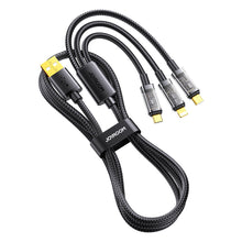Заредете изображение във визуализатора на галерията – Joyroom 3in1 USB cable - USB Type C / Lightning / micro USB 3.5 A 1.2m black (S-1T3015A5) - TopMag
