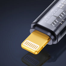 Заредете изображение във визуализатора на галерията – Joyroom 3in1 USB cable - USB Type C / Lightning / micro USB 3.5 A 1.2m black (S-1T3015A5) - TopMag
