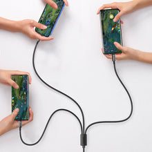 Заредете изображение във визуализатора на галерията – Joyroom 3in1 USB cable - USB Type C / Lightning / micro USB 3.5 A 1.2m blue (S-1T3015A5) - TopMag
