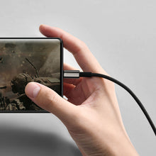 Заредете изображение във визуализатора на галерията – Baseus Tungsten Gold cable USB-A - USB-C 480Mb / s 100W 2m black (CAWJ000101)

