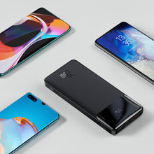 Заредете изображение във визуализатора на галерията – Baseus Bipow Fast Charging Power Bank 10000mAh 20W Black (Overseas Edition) + USB-A - Micro USB 0.25m Black Cable (PPBD050301) - TopMag
