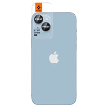 Заредете изображение във визуализатора на галерията – Spigen OPTIK.TR "EZ FIT" CAMERA PROTECTOR 2-PACK IPHONE 14/14 PLUS BLACK COVER - TopMag
