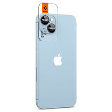 Заредете изображение във визуализатора на галерията – Spigen OPTIK.TR "EZ FIT" CAMERA PROTECTOR 2-PACK IPHONE 14/14 PLUS BLACK COVER - TopMag
