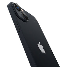 Заредете изображение във визуализатора на галерията – Spigen OPTIK.TR "EZ FIT" CAMERA PROTECTOR 2-PACK IPHONE 14/14 PLUS BLACK COVER - TopMag
