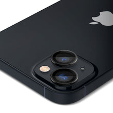Заредете изображение във визуализатора на галерията – Spigen OPTIK.TR "EZ FIT" CAMERA PROTECTOR 2-PACK IPHONE 14/14 PLUS BLACK COVER - TopMag
