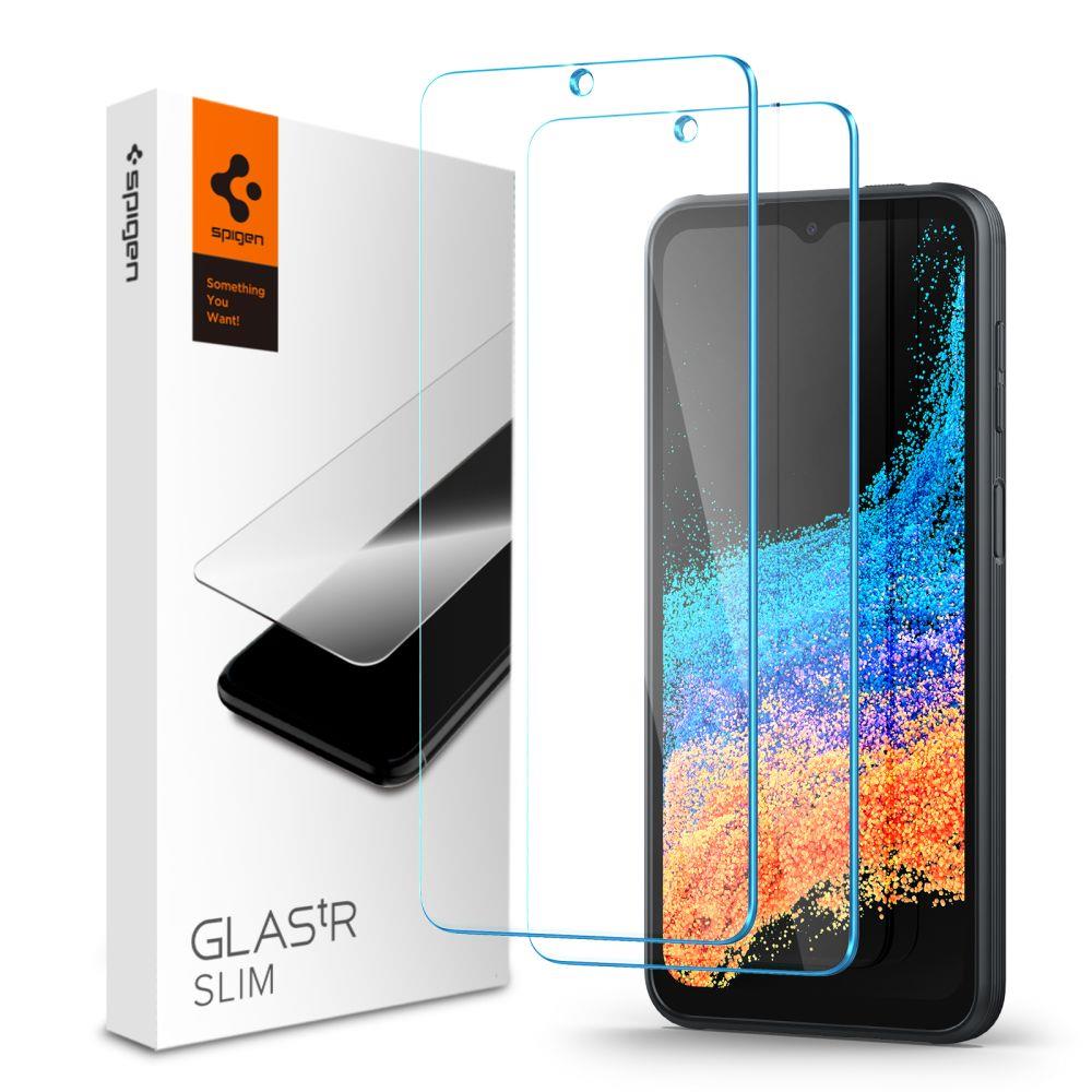 TEMPERED GLASS Spigen GLAS.TR SLIM 2-PACK GALAXY XCOVER 6 PRO - TopMag