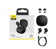 Заредете изображение във визуализатора на галерията – Baseus Encok TWS Bluetooth 5.3 Wireless Headphones Black (WM01)(NGTW240001)

