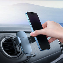 Заредете изображение във визуализатора на галерията – Baseus Metal AgeⅡ gravity holder for round car air vent dark gray (SUJS030013)
