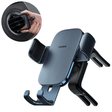 Заредете изображение във визуализатора на галерията – Baseus Metal AgeⅡ gravity holder for round car air vent dark gray (SUJS030013)
