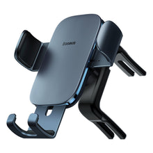 Заредете изображение във визуализатора на галерията – Baseus Metal AgeⅡ gravity holder for round car air vent dark gray (SUJS030013)
