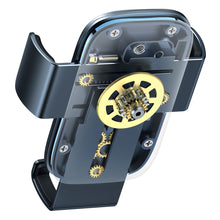 Заредете изображение във визуализатора на галерията – Baseus Metal AgeⅡ gravity holder for round car air vent dark gray (SUJS030013)

