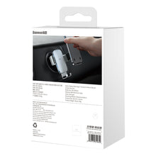 Заредете изображение във визуализатора на галерията – Baseus Metal AgeⅡ gravity holder for round car air vent dark gray (SUJS030013)
