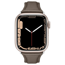 Заредете изображение във визуализатора на галерията – Spigen Cyrill Kajuk Apple Watch Leather Strap 4/5/6/7/8 / SE 40/41 mm khaki - TopMag

