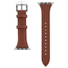 Заредете изображение във визуализатора на галерията – Spigen Cyrill Kajuk Apple Watch Leather Strap 4/5/6/7/8 / SE 40/41 mm brown - TopMag
