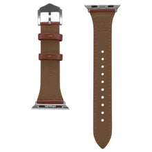 Заредете изображение във визуализатора на галерията – Spigen Cyrill Kajuk Apple Watch Leather Strap 4/5/6/7/8 / SE 40/41 mm brown - TopMag
