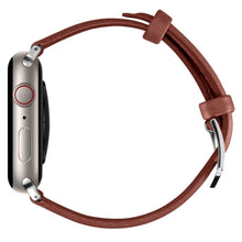 Заредете изображение във визуализатора на галерията – Spigen Cyrill Kajuk Apple Watch Leather Strap 4/5/6/7/8 / SE 40/41 mm brown - TopMag
