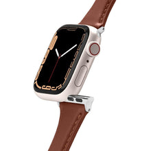 Заредете изображение във визуализатора на галерията – Spigen Cyrill Kajuk Apple Watch Leather Strap 4/5/6/7/8 / SE 40/41 mm brown - TopMag
