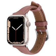 Заредете изображение във визуализатора на галерията – Spigen Cyrill Kajuk Apple Watch Leather Strap 4/5/6/7/8 / SE 40/41 mm Pink - TopMag
