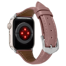Заредете изображение във визуализатора на галерията – Spigen Cyrill Kajuk Apple Watch Leather Strap 4/5/6/7/8 / SE 40/41 mm Pink - TopMag
