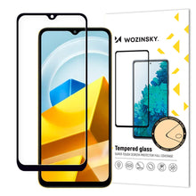 Заредете изображение във визуализатора на галерията – Wozinsky Full Glue Tempered Glass Xiaomi Poco M5 Full Screen Cover Black (case friendly)
