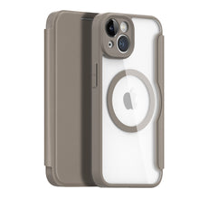 Заредете изображение във визуализатора на галерията – Dux Ducis Skin X Pro case iPhone 14 MagSafe magnetic flip cover beige
