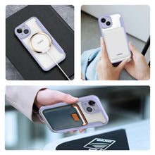 Заредете изображение във визуализатора на галерията – Dux Ducis Skin X Pro Case iPhone 14 Magnetic MagSafe Flip Case Purple
