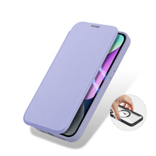 Заредете изображение във визуализатора на галерията – Dux Ducis Skin X Pro Case iPhone 14 Magnetic MagSafe Flip Case Purple
