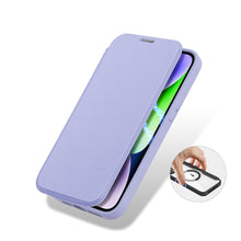 Заредете изображение във визуализатора на галерията – Dux Ducis Skin X Pro Case iPhone 14 Plus Magnetic MagSafe Flip Case Purple
