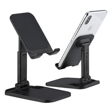 Заредете изображение във визуализатора на галерията – Wozinsky Desk Phone Stand Tablet Stand Foldable Black (WFDPS-B1)
