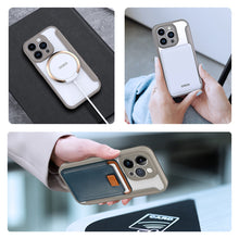 Заредете изображение във визуализатора на галерията – Dux Ducis Skin X Pro case iPhone 14 Pro MagSafe magnetic flip cover beige
