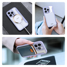 Заредете изображение във визуализатора на галерията – Dux Ducis Skin X Pro Case iPhone 14 Pro Magnetic MagSafe Flip Case Purple
