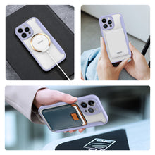 Заредете изображение във визуализатора на галерията – Dux Ducis Skin X Pro Case iPhone 14 Pro Max Magnetic MagSafe Flip Case Purple
