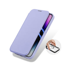 Заредете изображение във визуализатора на галерията – Dux Ducis Skin X Pro Case iPhone 14 Pro Max Magnetic MagSafe Flip Case Purple

