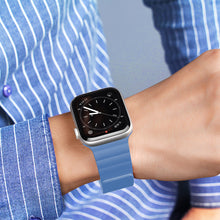 Заредете изображение във визуализатора на галерията – Dux Ducis магнитна каишка за Apple Watch Ultra Magnetic Bracelet Wristband Blue (Chain Version)
