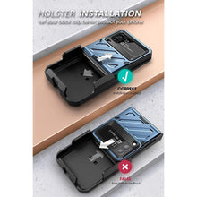 Заредете изображение във визуализатора на галерията – Supcase Unicorn Beetle Pro case for Samsung Galaxy Z Flip 4 blue - TopMag

