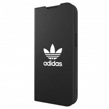Заредете изображение във визуализатора на галерията – Adidas OR Booklet Case BASIC iPhone 13 Pro / 13 6.1 "black and white / black white 47095 - TopMag
