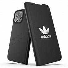 Заредете изображение във визуализатора на галерията – Adidas OR Booklet Case BASIC iPhone 13 Pro Max 6,7" czarno biały/black white 47127 - TopMag
