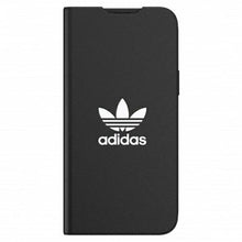 Заредете изображение във визуализатора на галерията – Adidas OR Booklet Case BASIC iPhone 13 Pro Max 6,7" czarno biały/black white 47127 - TopMag
