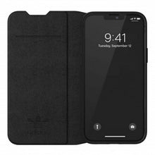 Заредете изображение във визуализатора на галерията – Adidas OR Booklet Case BASIC iPhone 13 Pro Max 6,7" czarno biały/black white 47127 - TopMag
